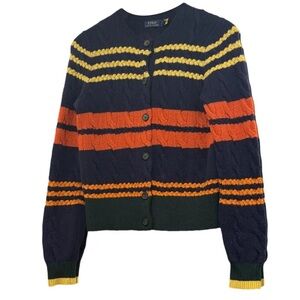Polo by Ralph Lauren Wool Cardigan Multicolor Striped